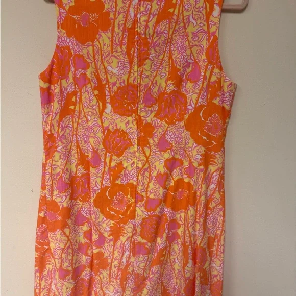 Lilly Pulitzer Orange and Pink Floral Dress - Picture 5 of 5